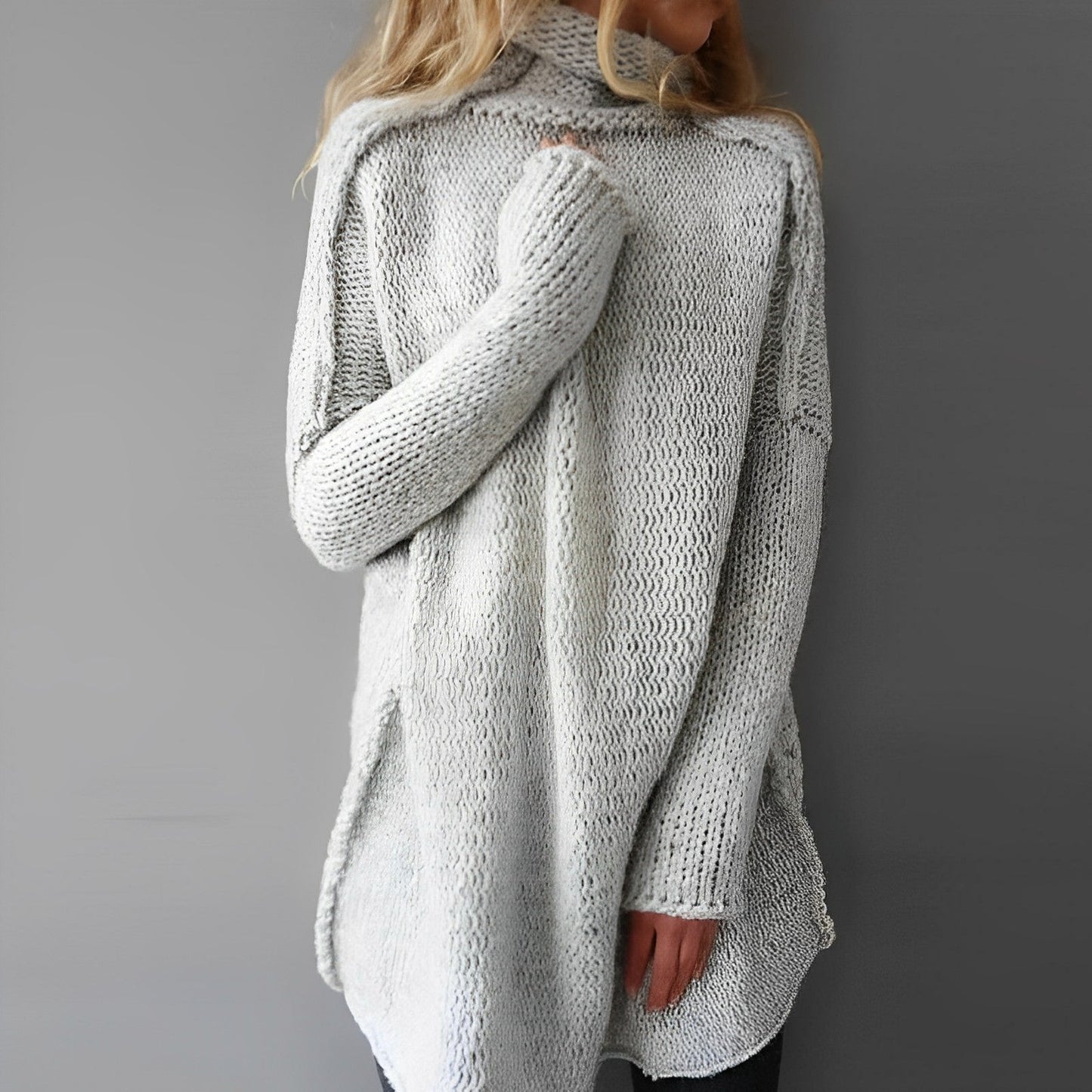 Luxe Long Knitted Sweater | Soft Blended Yarn, Casual 0