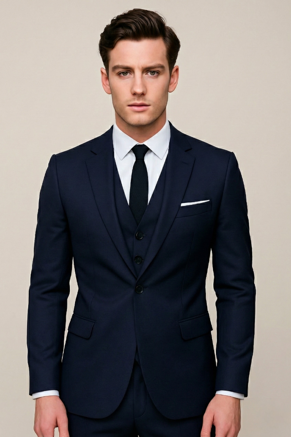 Luxe Men's Spring Formal Suit | Tailored Three-Piece Set 0