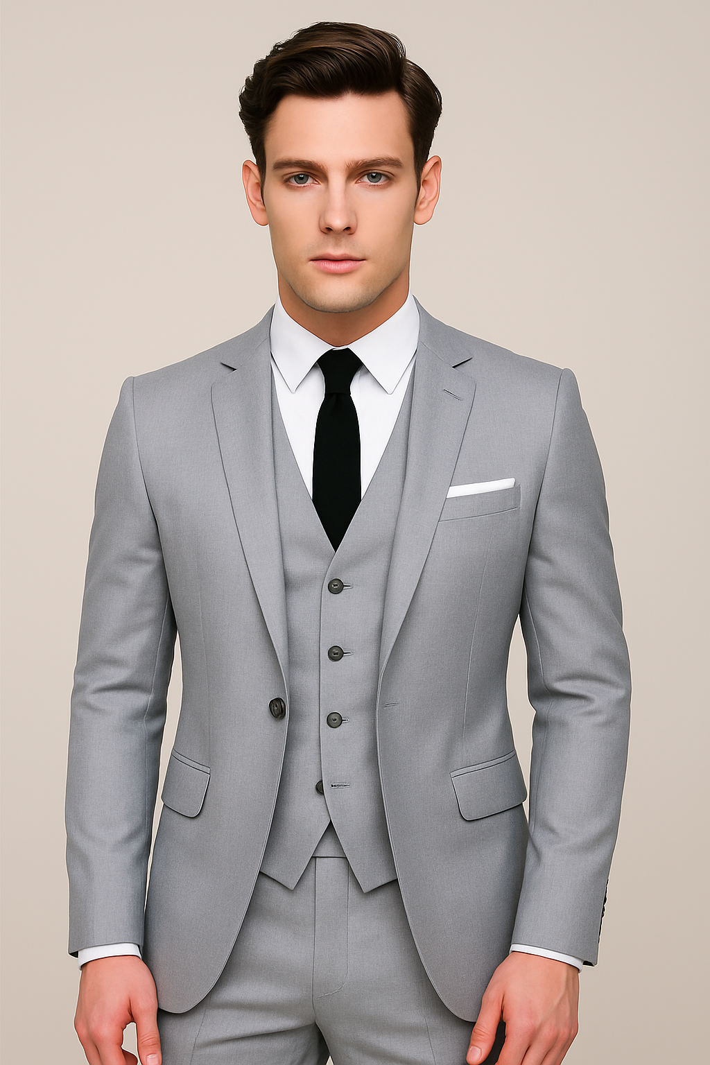 Luxe Men's Spring Formal Suit | Tailored Three-Piece Set 1