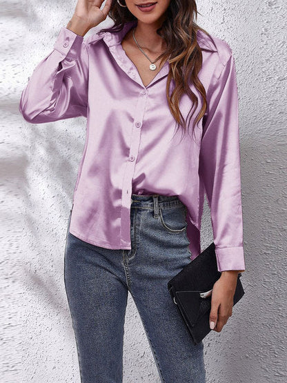 Luxe Women's Long-Sleeved Shirt | Elegant Design 4