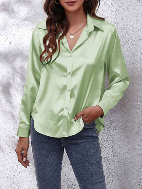 Luxe Women's Long-Sleeved Shirt | Elegant Design 5