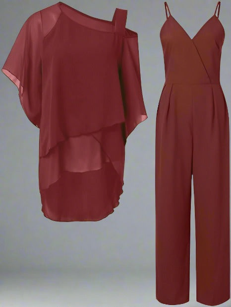 Luxe Women's Set | Elegant Chiffon, Comfortable Fit 3