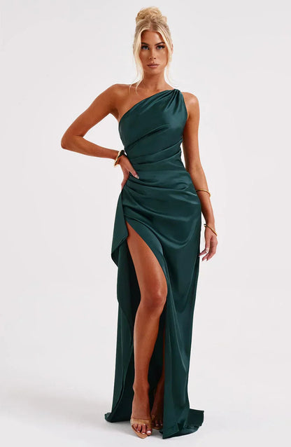Lydia Women's Maxi Dress | Asymmetric Design, Elegant Evening Wear 11