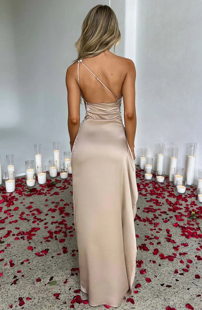 Lydia Women's Maxi Dress | Asymmetric Design, Elegant Evening Wear 4