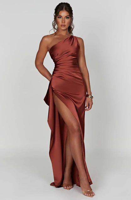 Lydia Women's Maxi Dress | Asymmetric Design, Elegant Evening Wear 9
