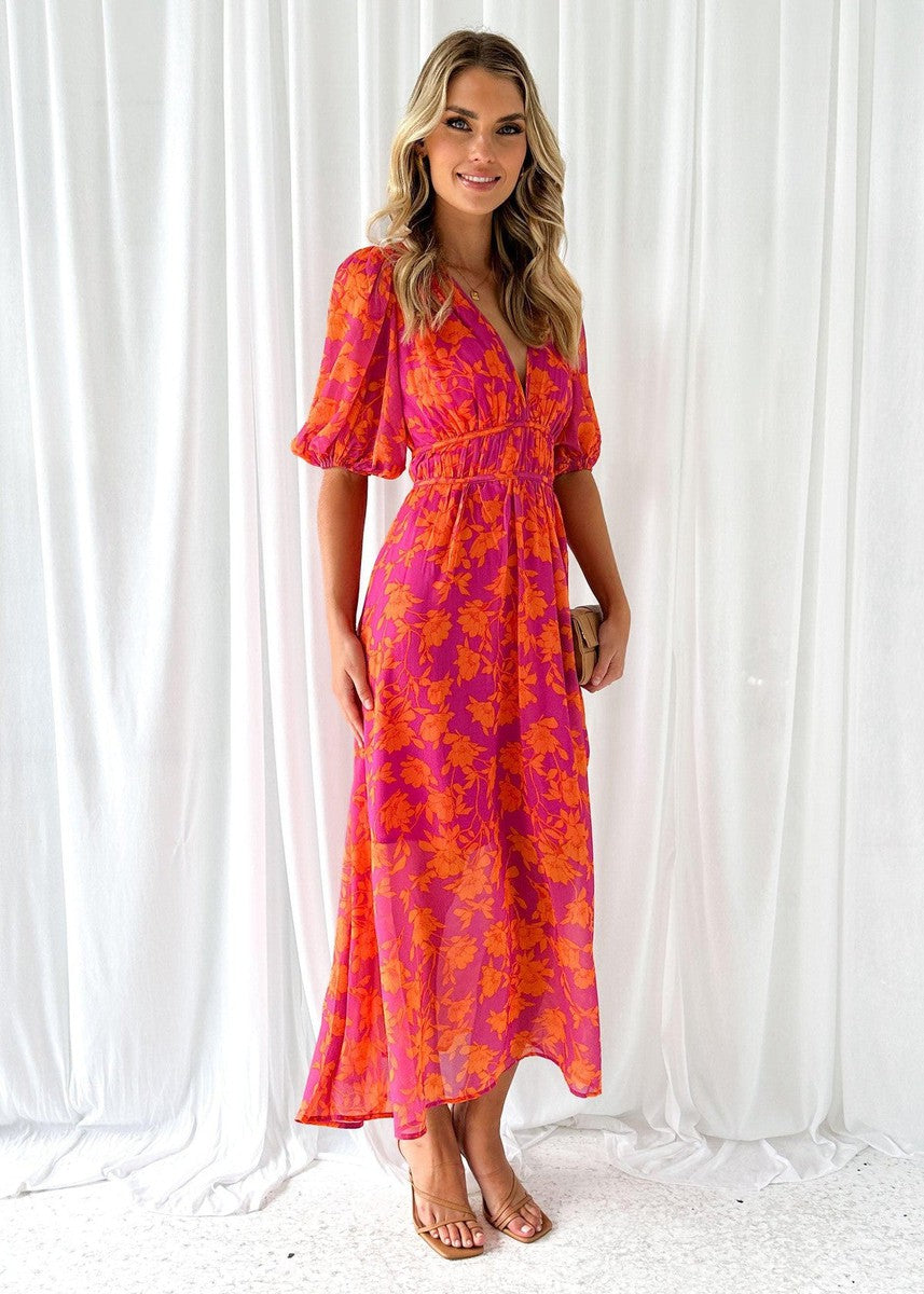 Lyla Women's Midi Dress | Floral Print, Comfortable Fit 1