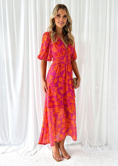 Lyla Women's Midi Dress | Floral Print, Comfortable Fit 1