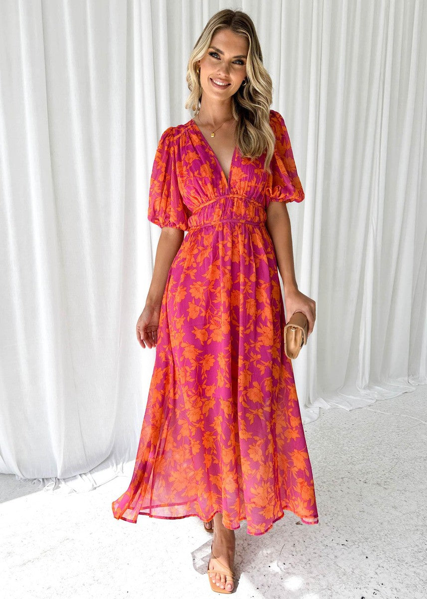 Lyla Women's Midi Dress | Floral Print, Comfortable Fit 3