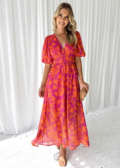 Lyla Women's Midi Dress | Floral Print, Comfortable Fit 3