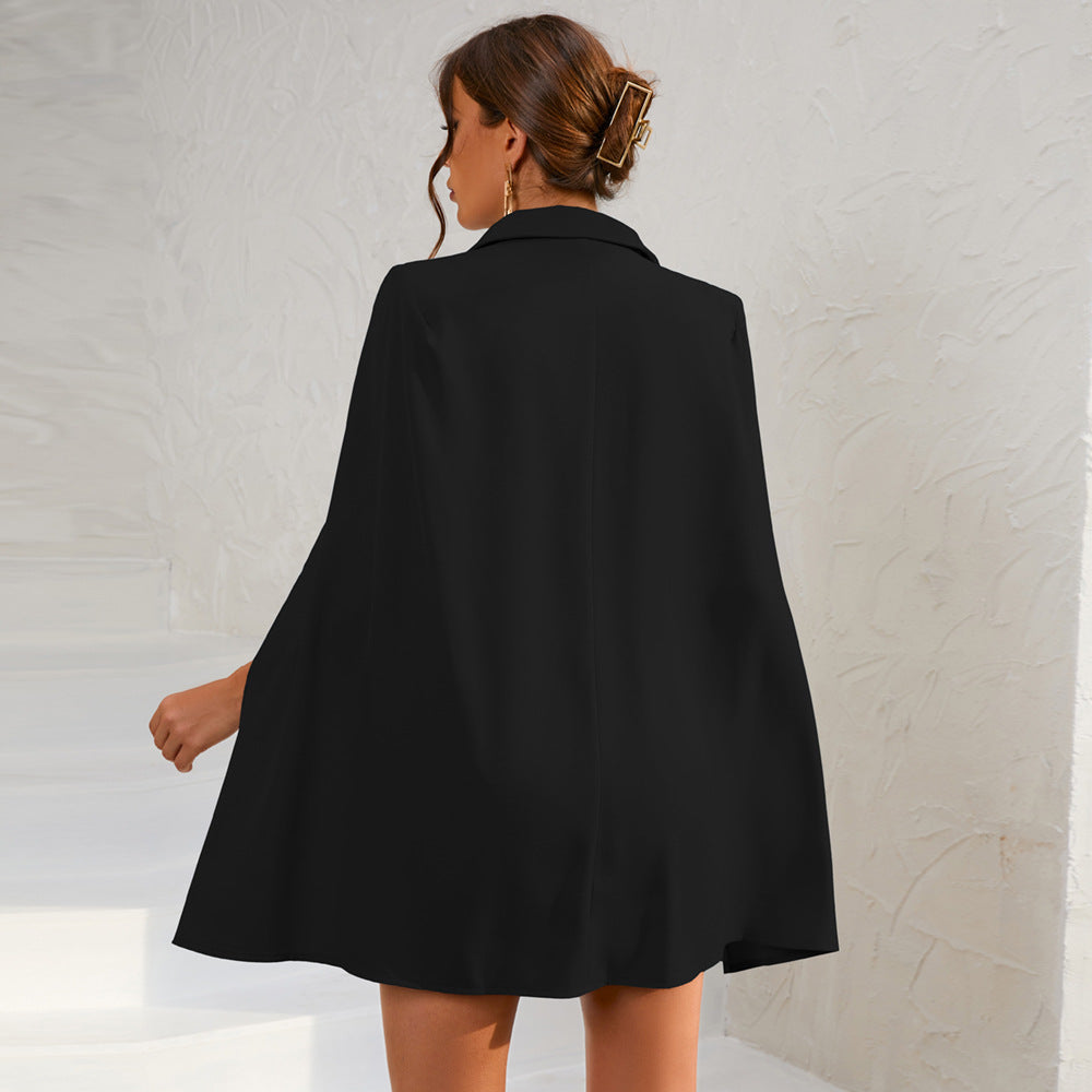 Mara Women's Cape Dress | Double Breasted, Sophisticated Summer Style 4