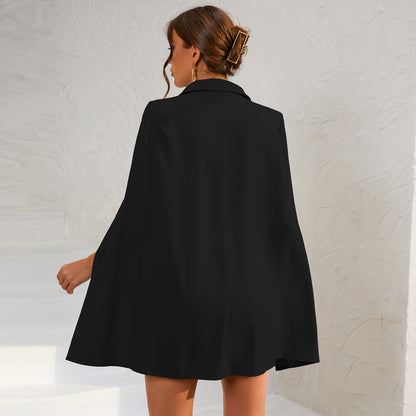 Mara Women's Cape Dress | Double Breasted, Sophisticated Summer Style 4