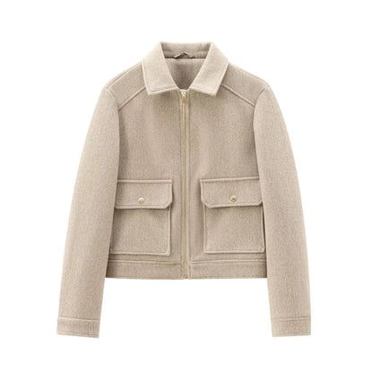 Mara Women's Cropped Jacket | Modern Utility Design, Structured Fit 3