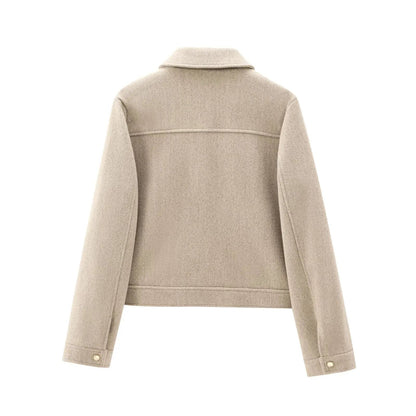 Mara Women's Cropped Jacket | Modern Utility Design, Structured Fit 4