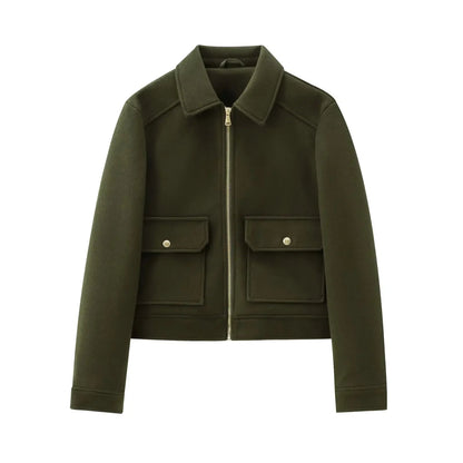 Mara Women's Cropped Jacket | Modern Utility Design, Structured Fit 5