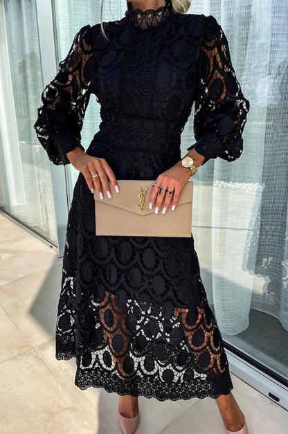 Mara Women's Lace Dress | Exquisite Detailing, Elegant Midi 4