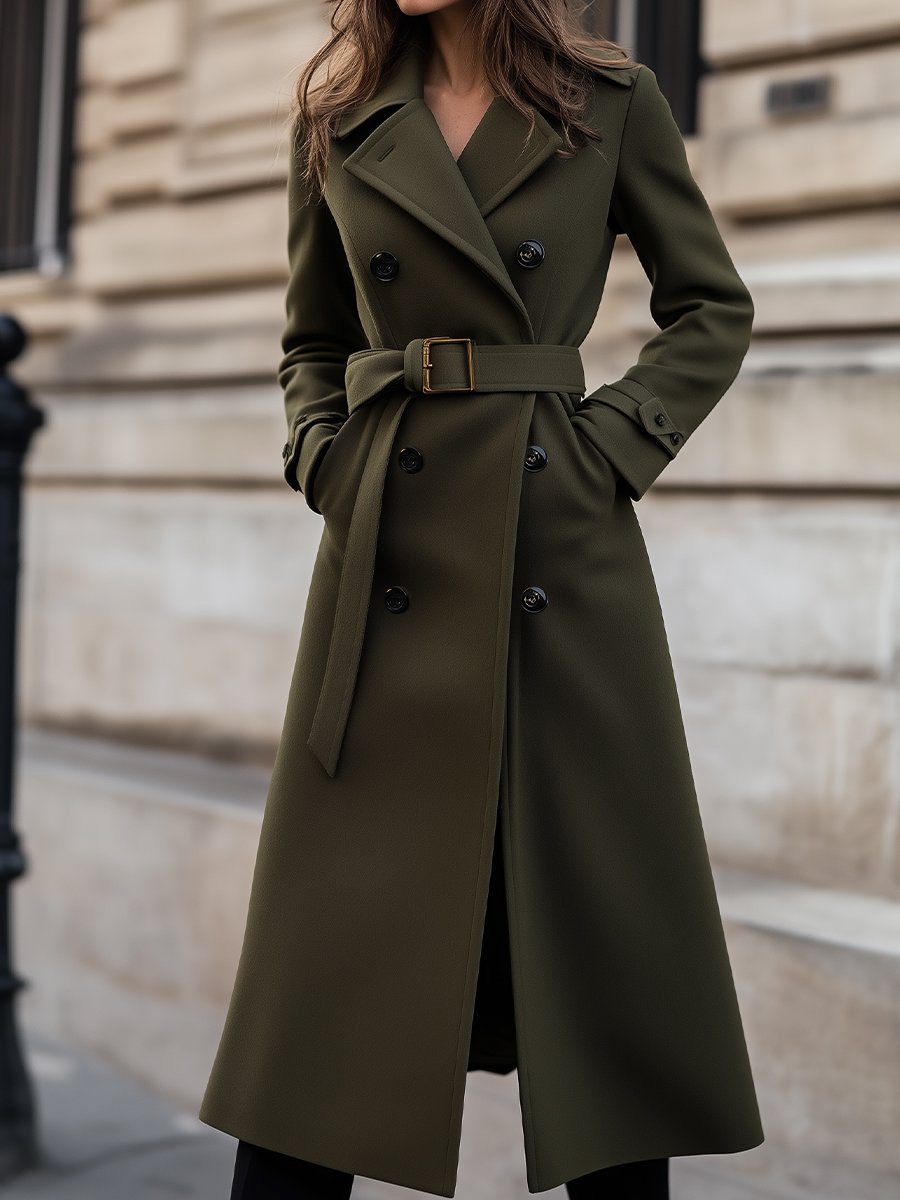 Mara Women's Trench Coat | Elegant Belted Design for Winter 0