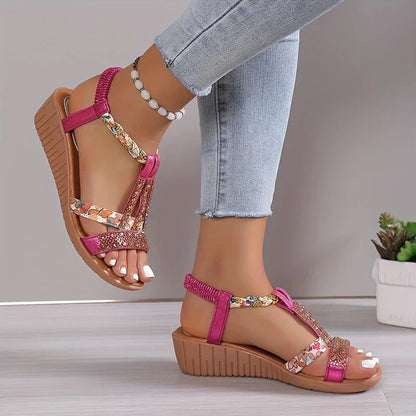 Marla Women's Wedge Sandals | Cushioned Sole, Lightweight Breathable Design 1