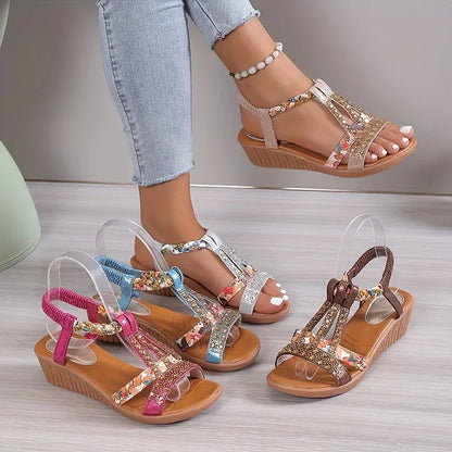 Marla Women's Wedge Sandals | Cushioned Sole, Lightweight Breathable Design 4