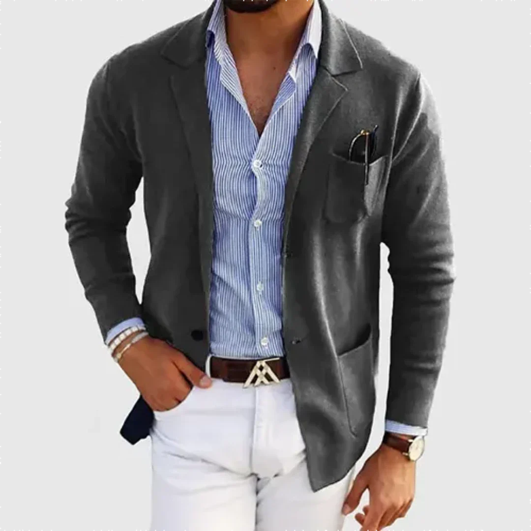 Mason Men's Blazer Jacket | Grey, Casual Comfort, Timeless Design 2