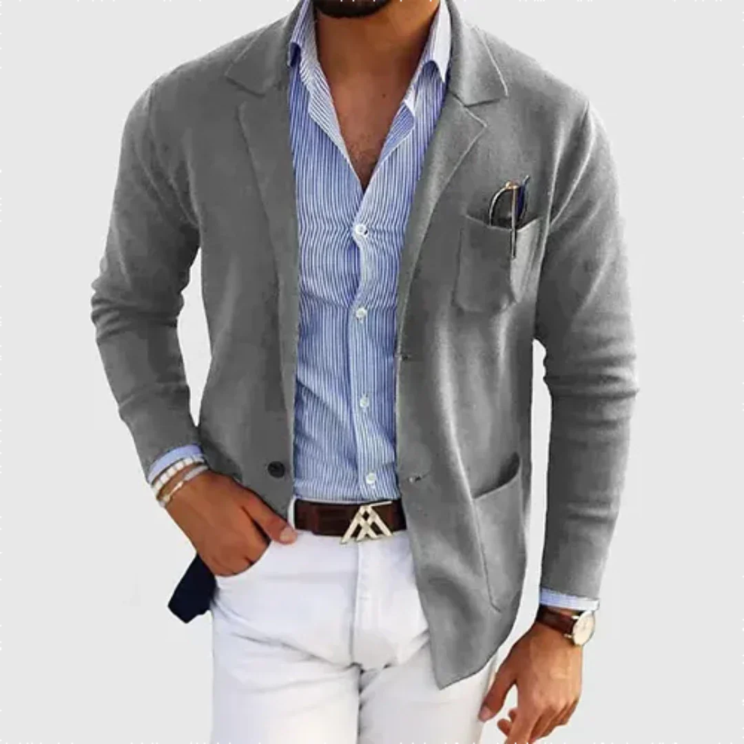 Mason Men's Blazer Jacket | Grey, Casual Comfort, Timeless Design 3
