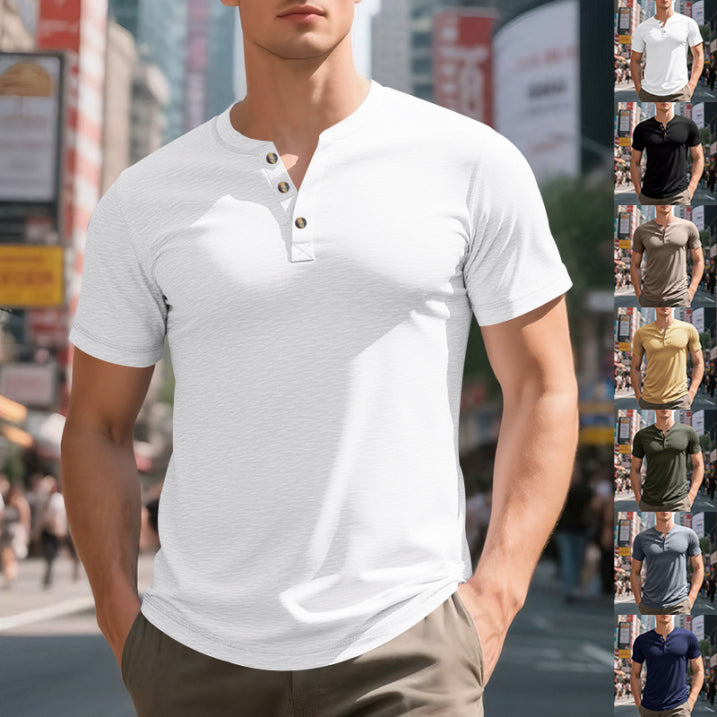 Maverick Men's Henley T-Shirt | Relaxed Fit, Soft Fabric 3