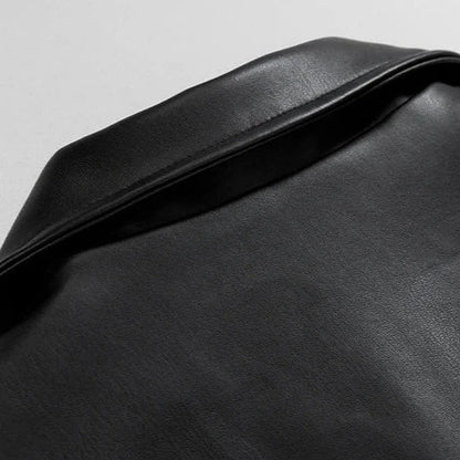 Maverick Men's Jacket | Oversized Leather, Streetwear Style 5
