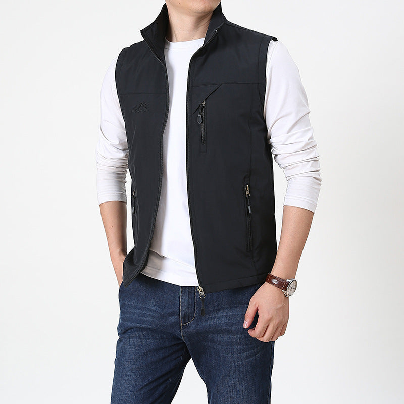 Maverick Men's Vest | Stand-Up Collar, Versatile Style 0