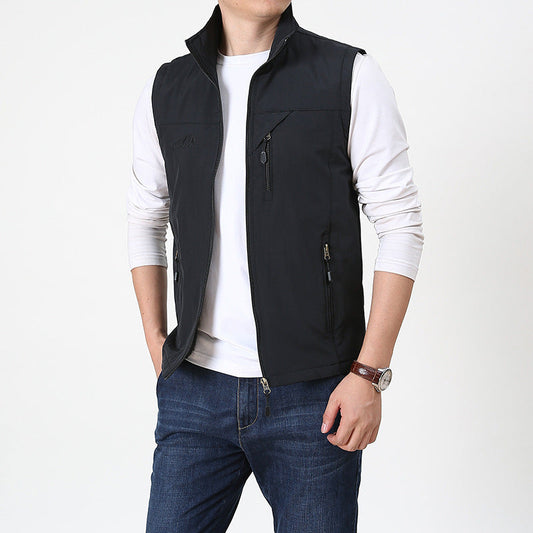 Maverick Men's Vest | Stand-Up Collar, Versatile Style 0