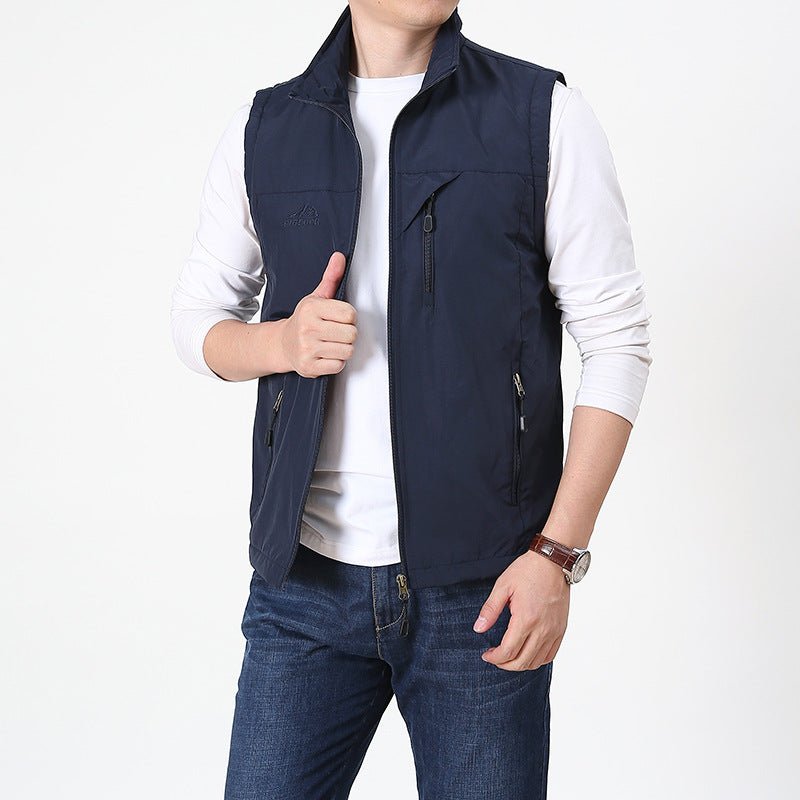 Maverick Men's Vest | Stand-Up Collar, Versatile Style 3