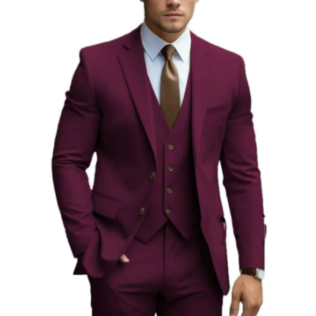 Maverick Men's Wedding Suit | Three-Piece, Modern Fit 2