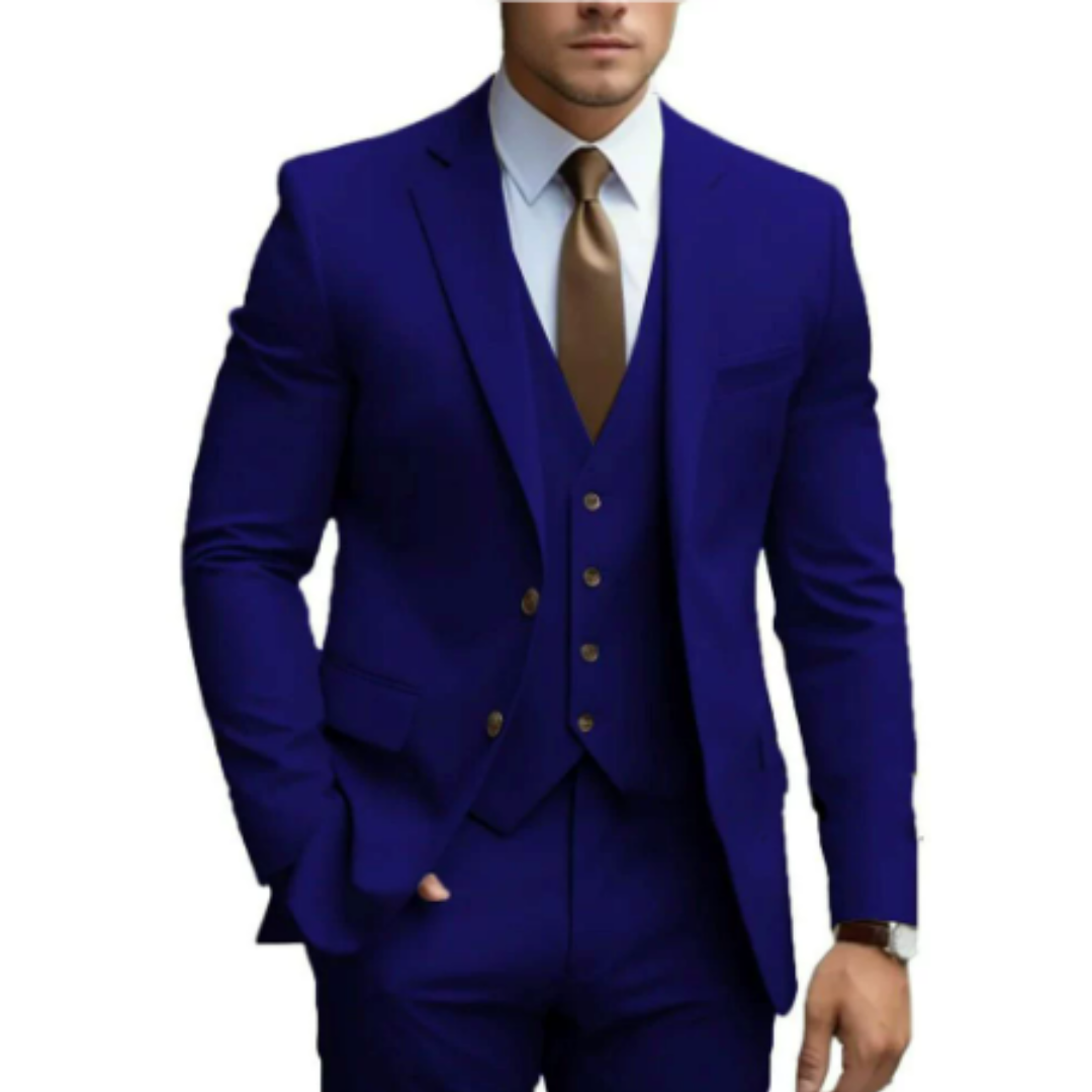 Maverick Men's Wedding Suit | Three-Piece, Modern Fit 3