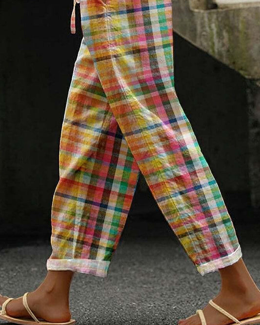 Mavi Women's Cropped Pants | Vintage Multi-Colored Design, Comfortable Fit 1