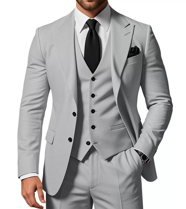 Max Men's 3-Piece Suit | Slim Fit, Elegant Wedding Suit for Men 2