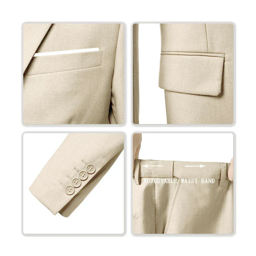 Max Men's Suit | Three-Piece Wedding Ensemble, Classic Fit 6