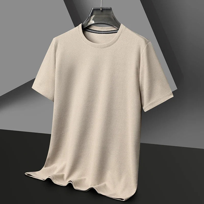 Max Men's T Shirt | Textured Fabric, Casual Short Sleeve 0