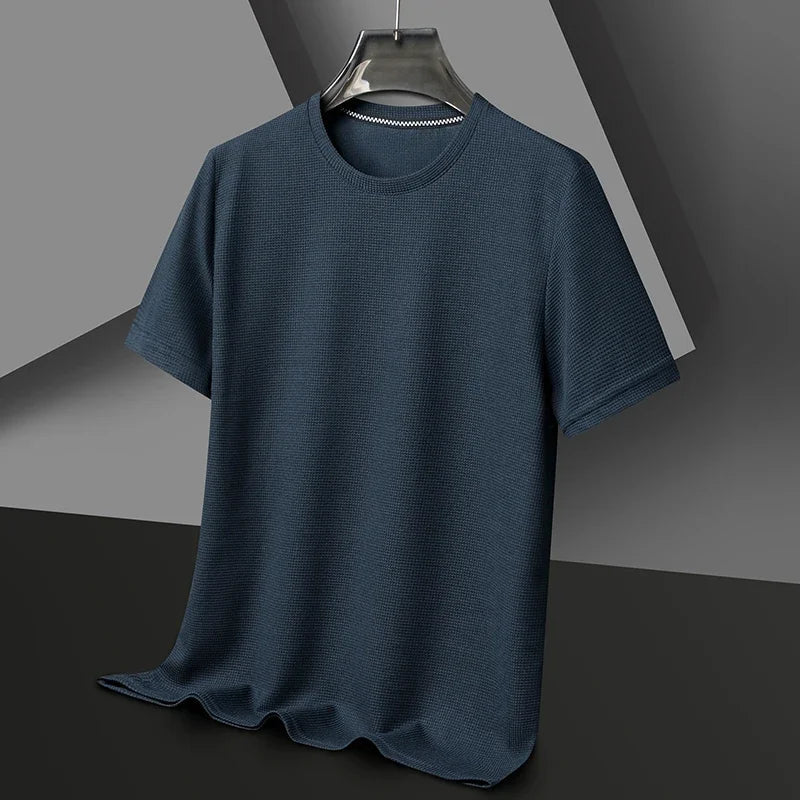 Max Men's T Shirt | Textured Fabric, Casual Short Sleeve 5