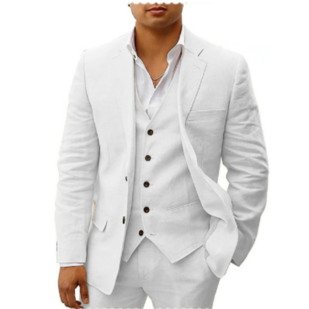 Max Men's Three-Piece Suit | Modern Fit for Summer Events 2