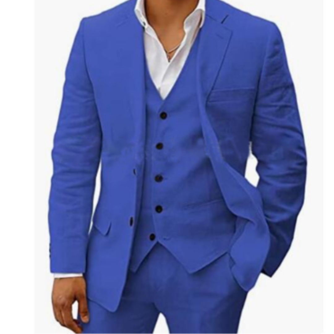 Max Men's Three-Piece Suit | Modern Fit for Summer Events 4