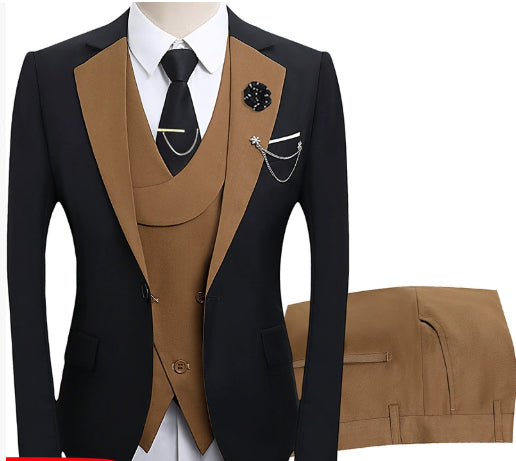 Max Men's Wedding Suit | 3-Piece Blazer, Vest & Trousers, Elegant Fit 2