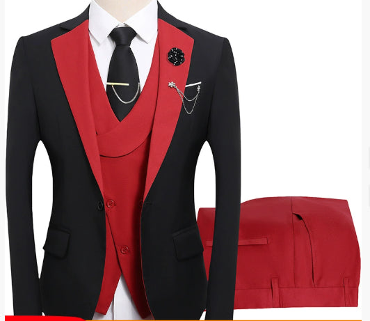 Max Men's Wedding Suit | 3-Piece Blazer, Vest & Trousers, Elegant Fit 5