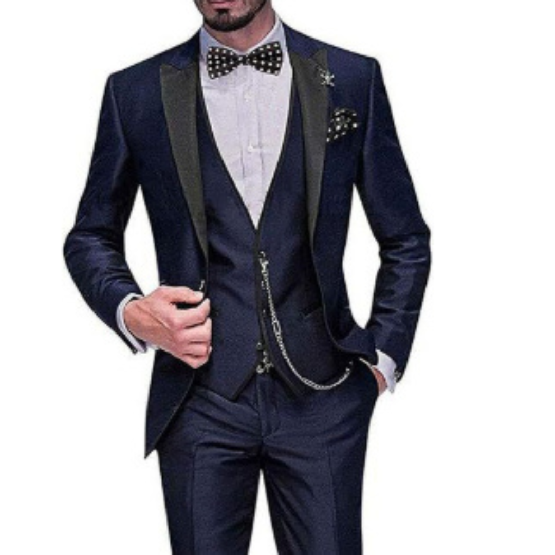 Max Men's Wedding Suit | Classic Three-Piece Design 3