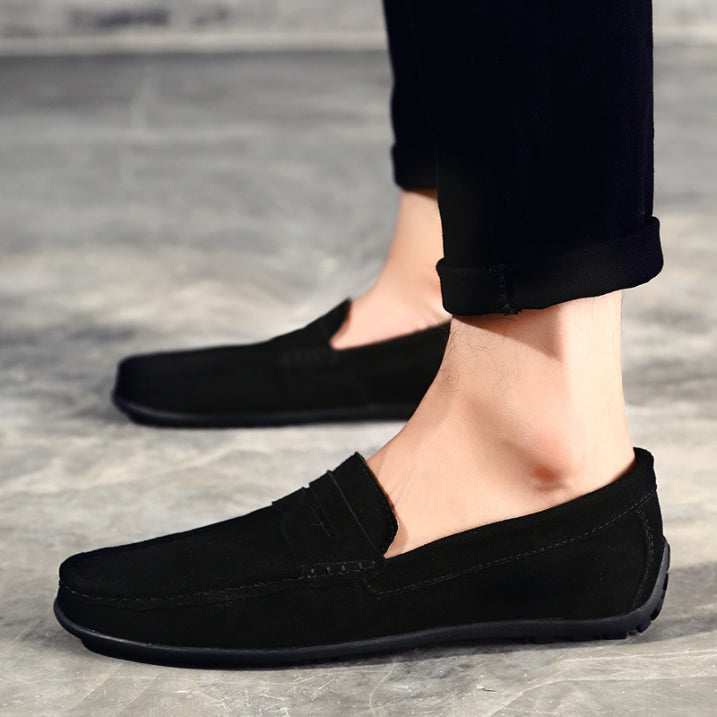 Max Relax Men's Black Loafers | Classic Slip-On Design, Comfortable Fit 9
