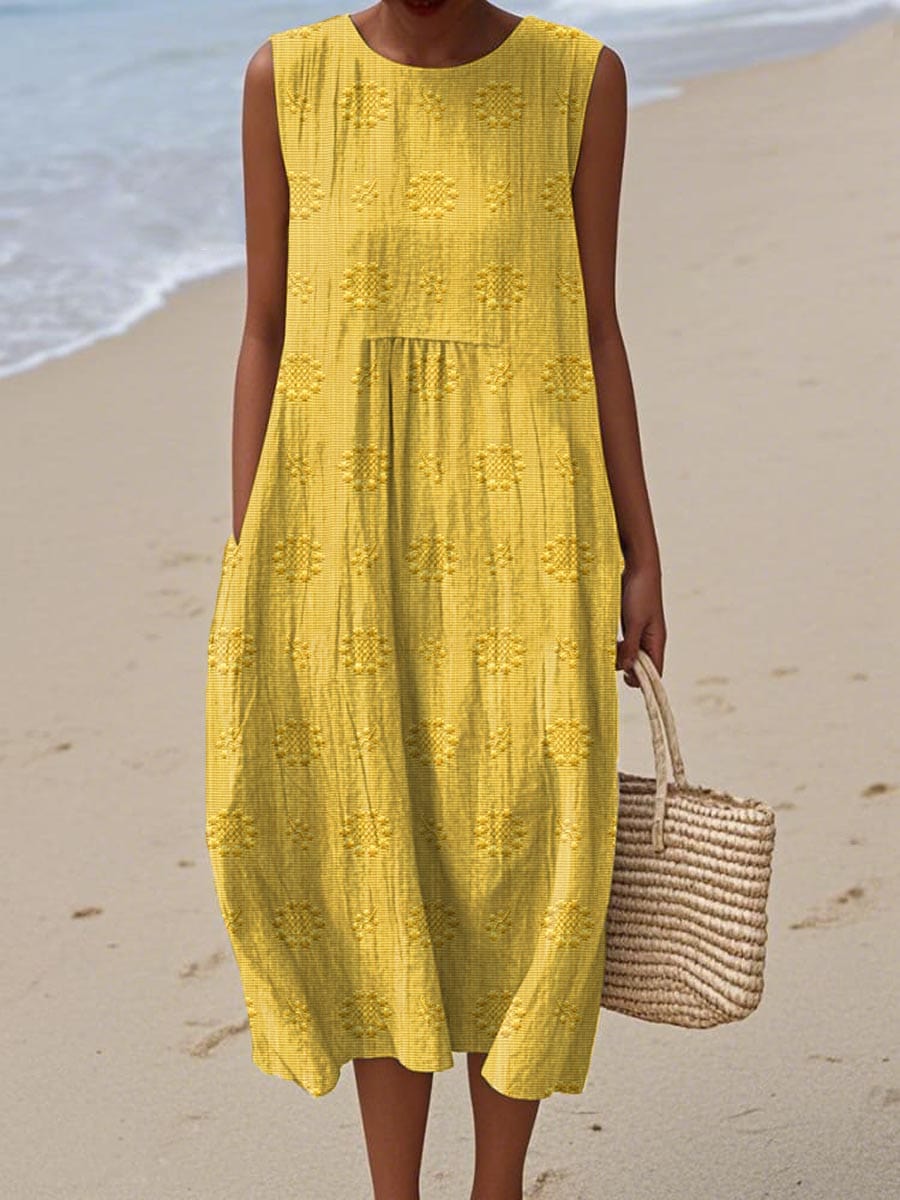 Maya Women's Maxi Dress | 100% Cotton, Elegant Design 2