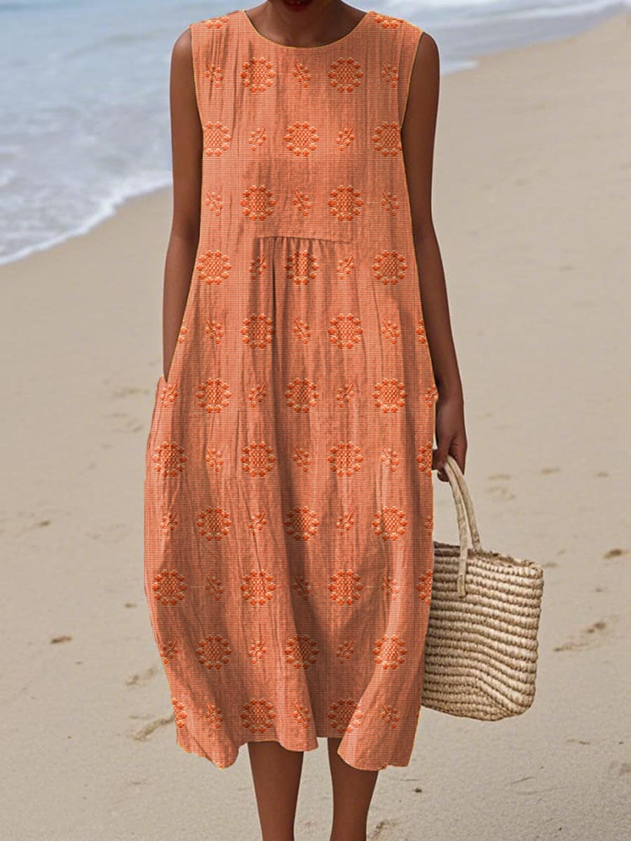 Maya Women's Maxi Dress | 100% Cotton, Elegant Design 5