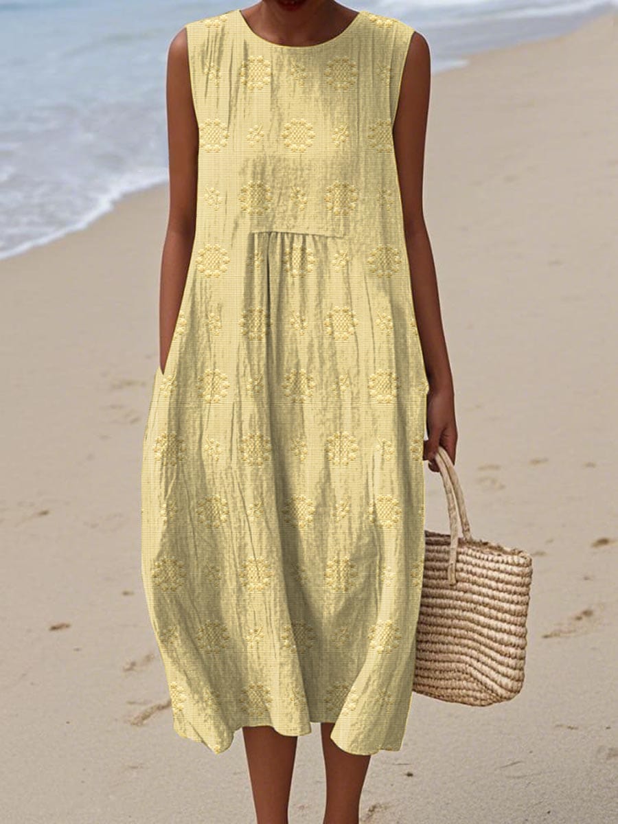 Maya Women's Maxi Dress | 100% Cotton, Elegant Design 6