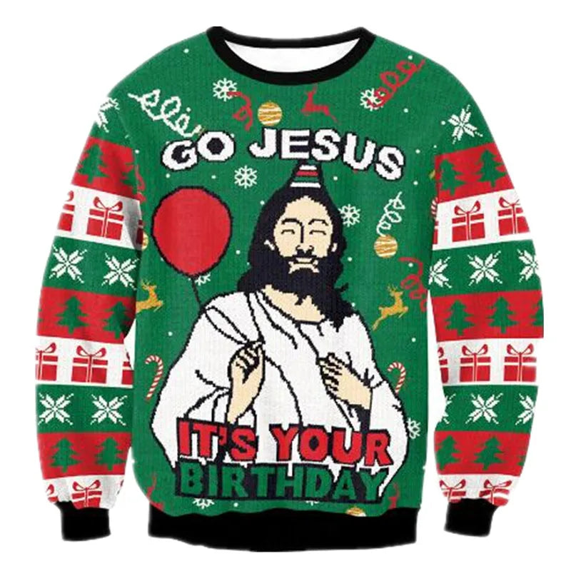 Merry Men's Sweater | Cozy Knitted Christmas Design 2