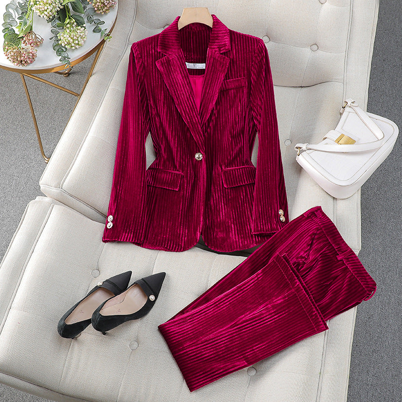 Mia Women's Suit | Tailored Long Blazer Set, Elegant Design 0