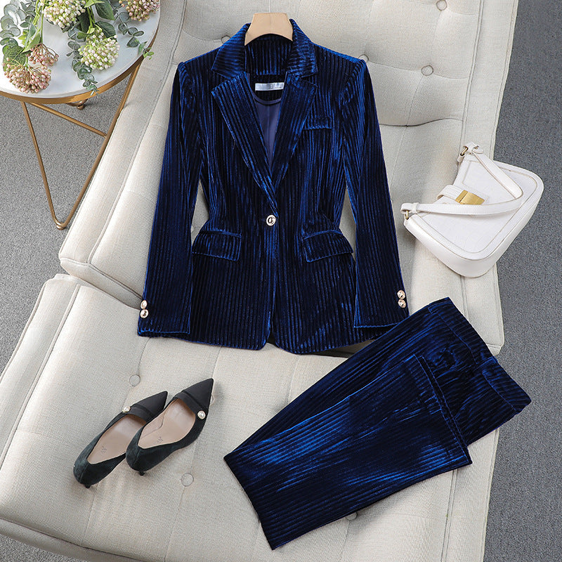 Mia Women's Suit | Tailored Long Blazer Set, Elegant Design 1