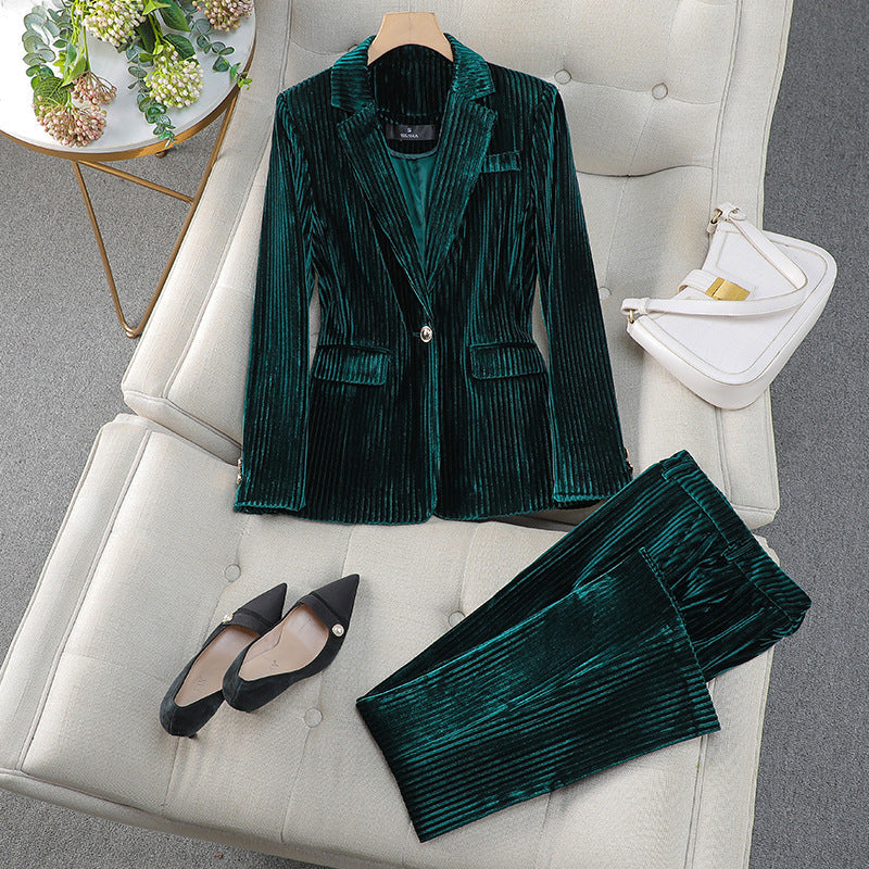 Mia Women's Suit | Tailored Long Blazer Set, Elegant Design 2