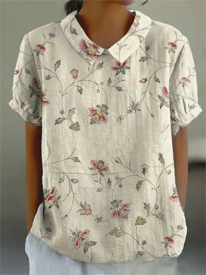 Mila Women's Floral Blouse | Soft, Breathable Fabric, Long Sleeve Summer Top 1